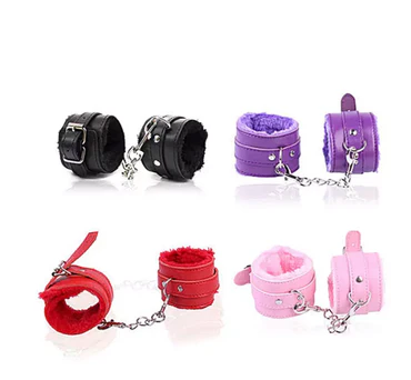 Còng Tay BDSM Điều Chỉnh Được - Da PU Lót Lông Sang Trọng - Đồ Chơi Người Lớn