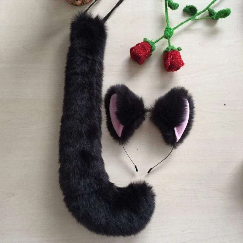 Đuôi Cáo Cosplay Kèm Dây Buộc Siêu Xinh, Lông Mềm Bồng Xù, Phụ Kiện Cosplay Nổi Bật