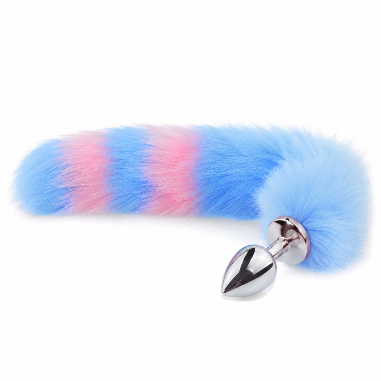 Đuôi Cáo Cosplay Xanh Mix Hồng Kèm Đầu Đút Inox Hậu Môn