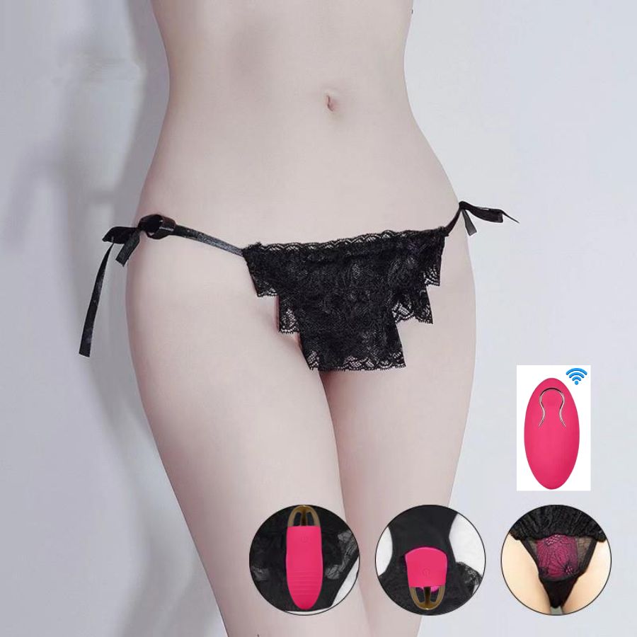 QUẦN LÓT REN NỮ KÈM TRỨNG RUNG ĐIỀU KHIỂN TỪ XA