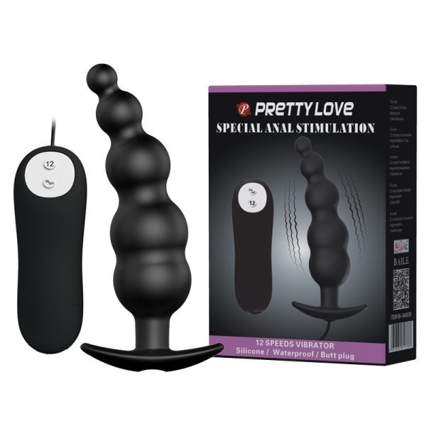Máy rung hậu môn hình trái me 12 tần số cực phê prettylove